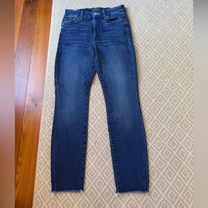 MOTHER Dark Blue Skinny Jeans